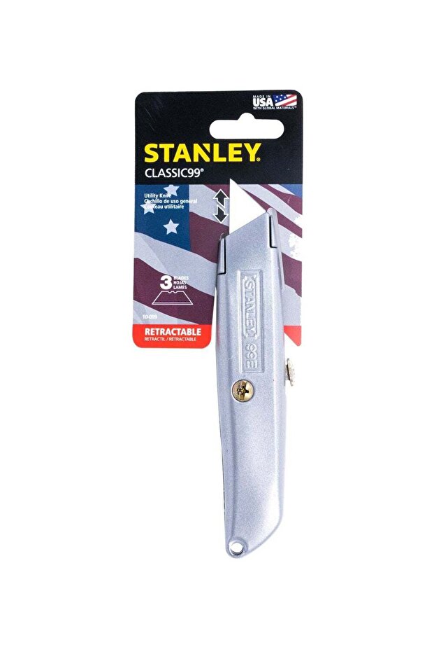 Stanley Classic 99 Retractable Utility Knife Silver 152mm Silver 152mm Silver 152mm
