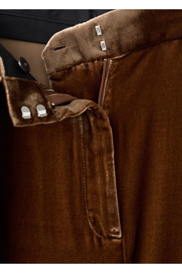 Kadife kumaş pantolon - 6