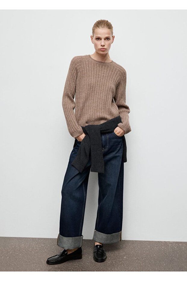 Ajur örgü kazak - 2