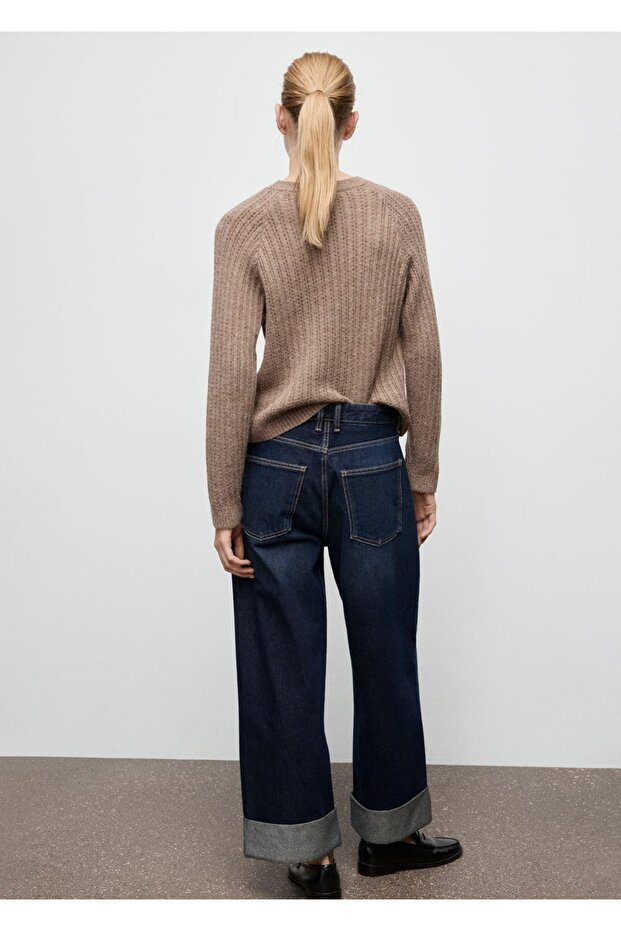 Ajur örgü kazak - 4