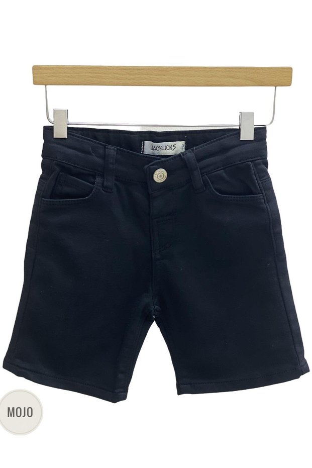Mojo Baby Boy 1-5 Years Colorful Soft Denim Shorts 2302 Black