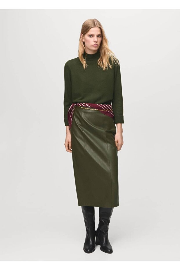 Perkins yaka düğmeli kazak - 2