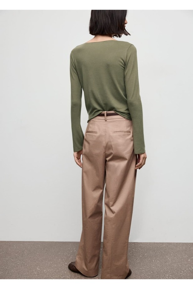 Kayık yaka tişört - 4