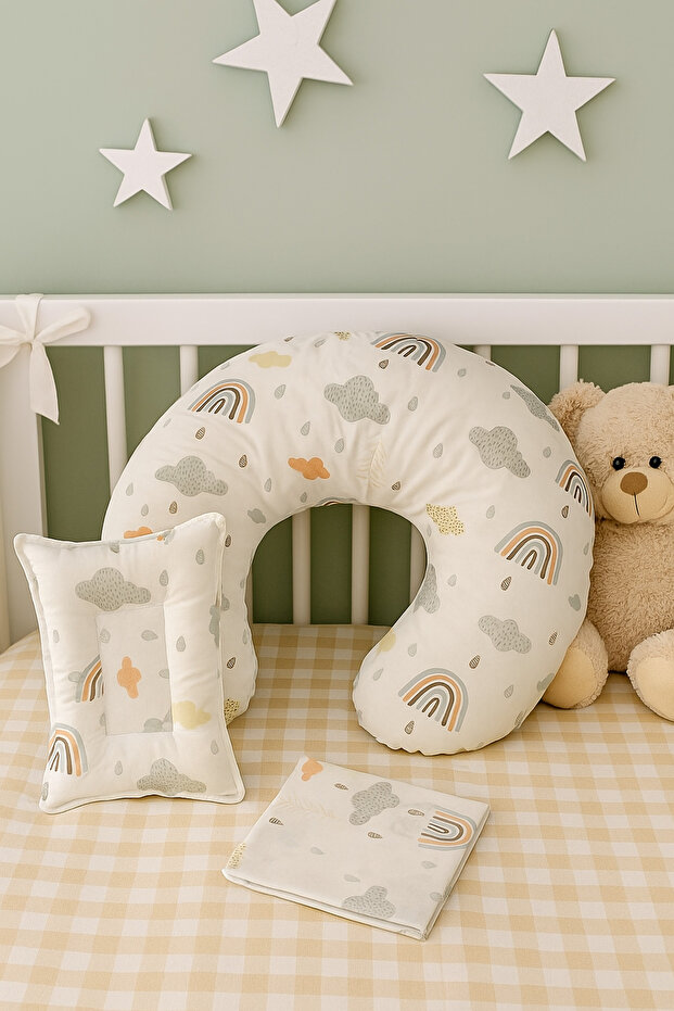3-Piece Breastfeeding Set 100% Cotton