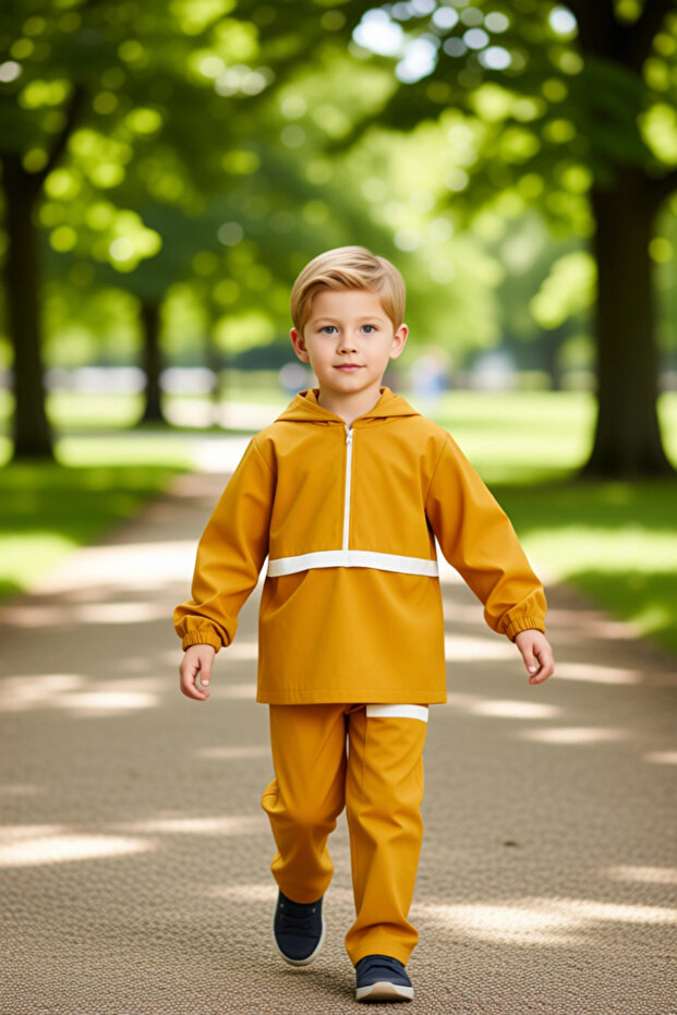 Boys' Cotton Thin Knitted K Hooded Sweatshirt and Sweatpants Set Quality Stylish Comfortable