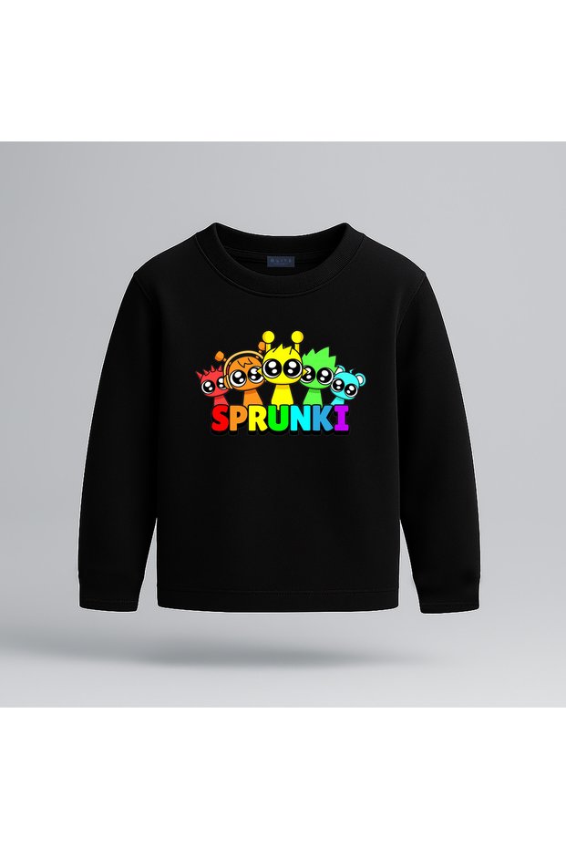 Sprunki Printed Long Sleeve Children's T-Shirt (4-13 Years)