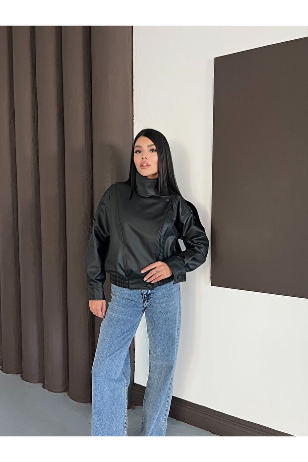 AYLA DERİ CEKET - 5