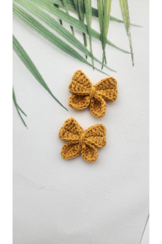 Autumn Breeze Little Hair Baby Hair Clip Set of 2 Handmade Baby Gift Baby Hair Clip (0-3 Years)