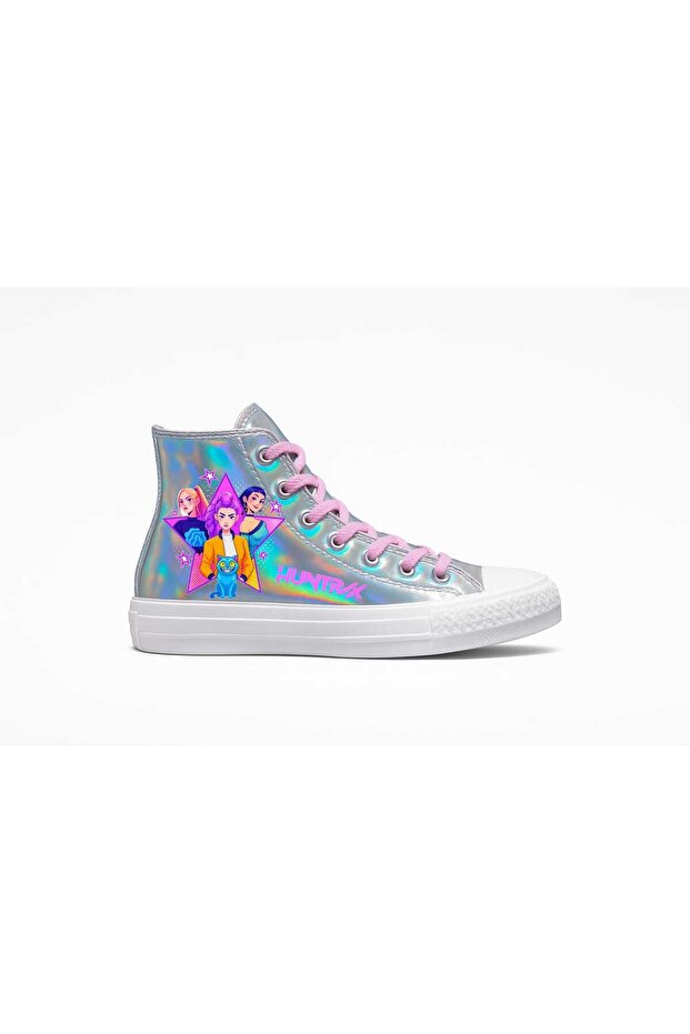 Holo Kpop Huntrix Printed Female Child Sports Shoes Sneaker