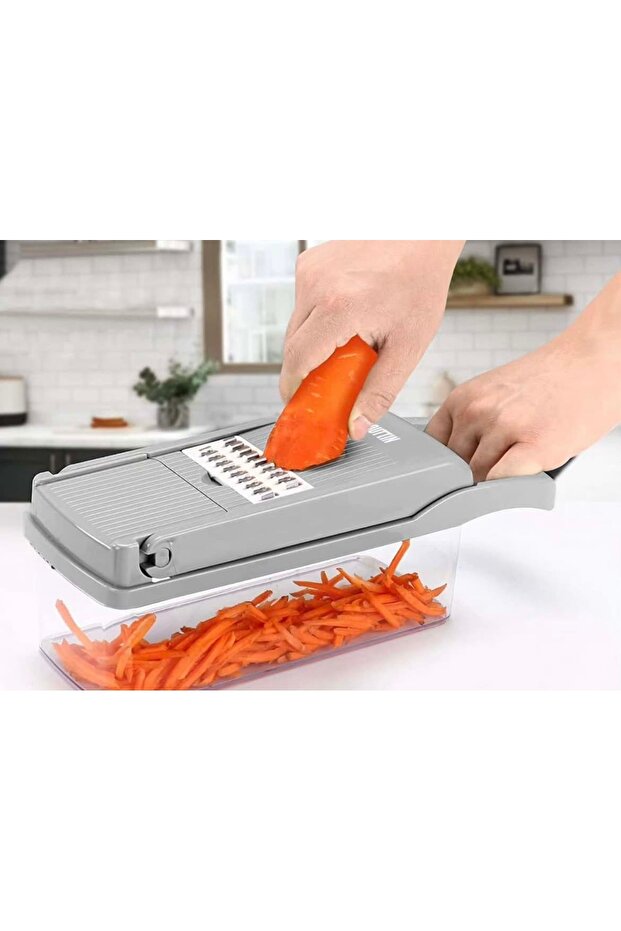 Multifunctional vegetable chopper with container - 5