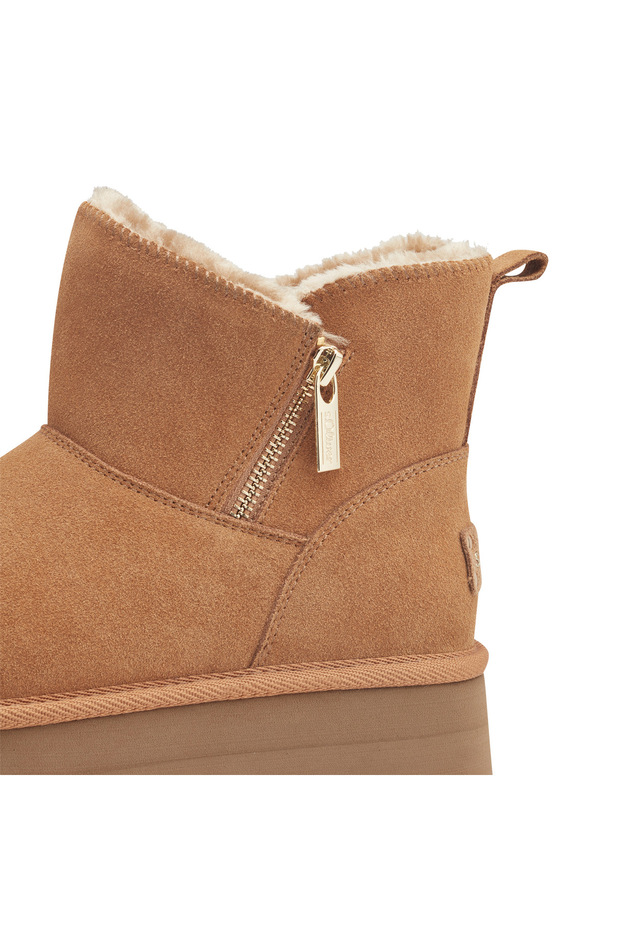 Women's boots 5 26447 43-cognac velour-41 - 5