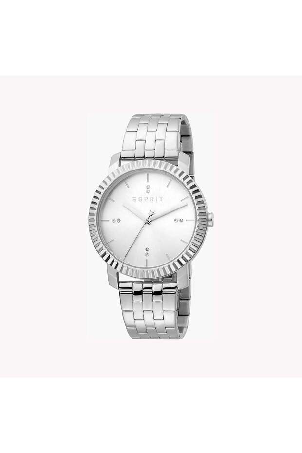 Women's Silver Stainless Steel Watch, Silver Dial | ES1L185M0045