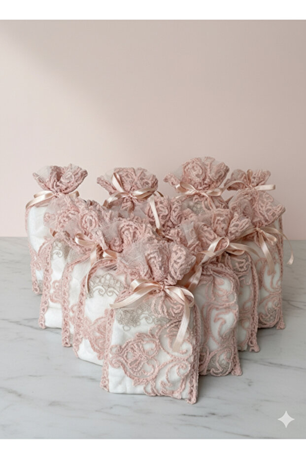 12-Piece Lace Bagged Engagement Wedding Car Towel Gift Towel Hand Towel Kitchen Towel 30x50 Cm