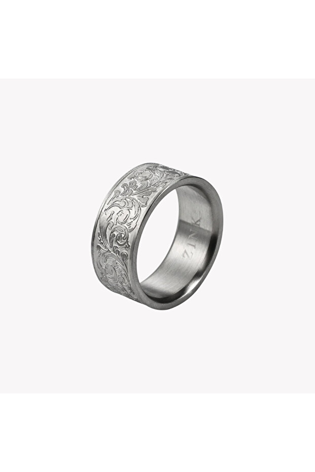 Men's Silver Stainless Steel Ring | Zjrg038s