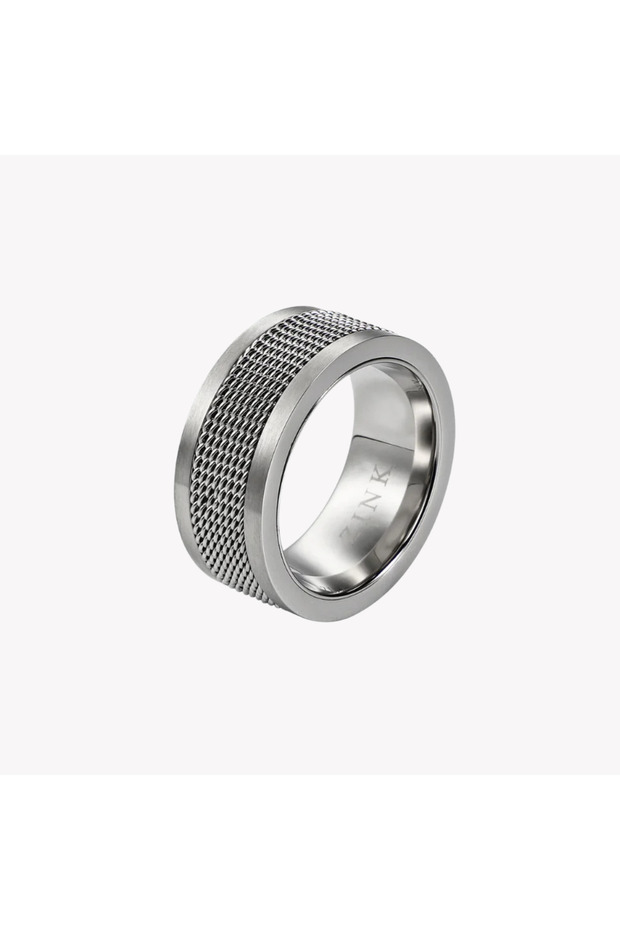 Men's Silver Stainless Steel Ring | ZJRG008SM