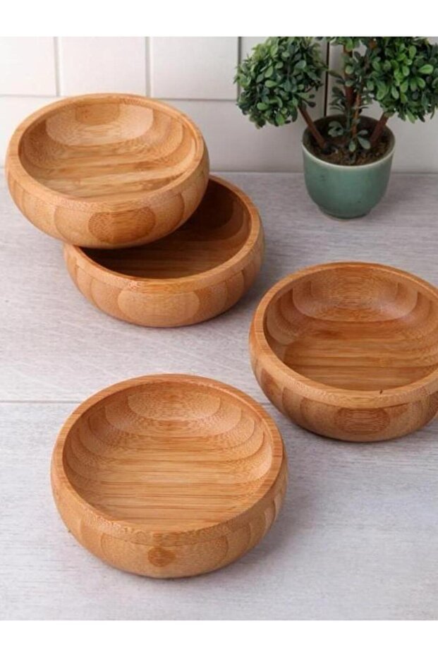 BAMBU AHŞAP ÇEREZLİK&KAHVALTILIK 5'Lİ - 3