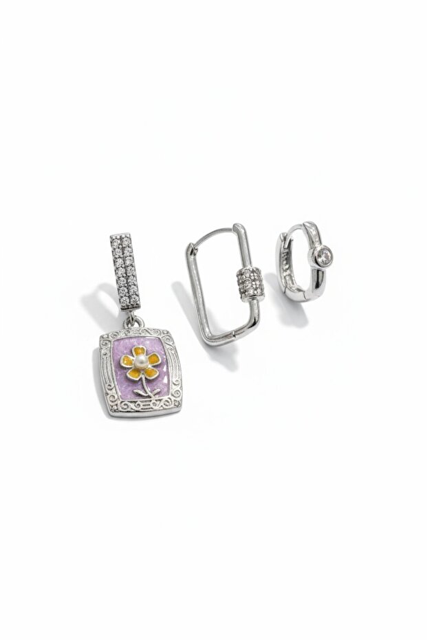 Modern 3-Piece Art Earring Set