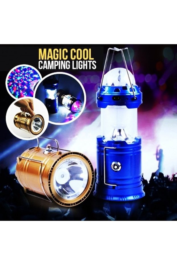 Rechargeable LED Camping Lantern with Flashlight and Projector