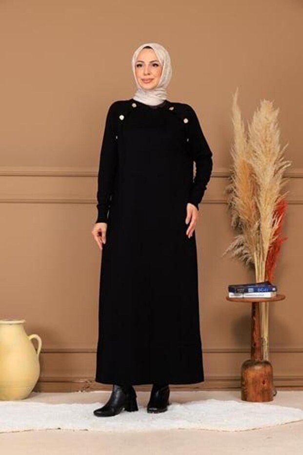 TRİKO ELBİSE MB30.45 Siyah - 3