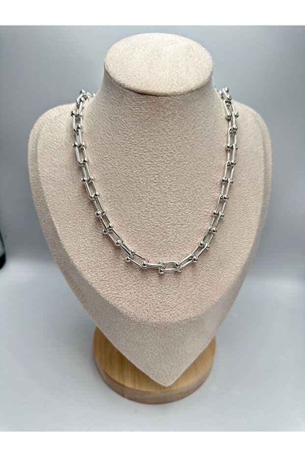 قلادة سلسلة متداخلة (فولاذ)