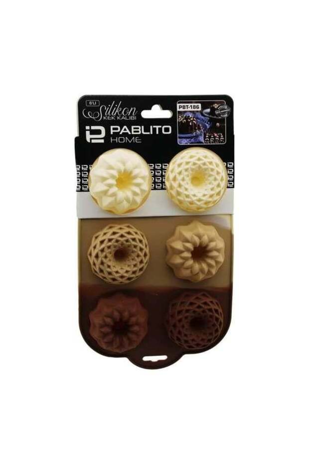 Pbt-186 Silicone Tube Cake Mold 6 Pieces