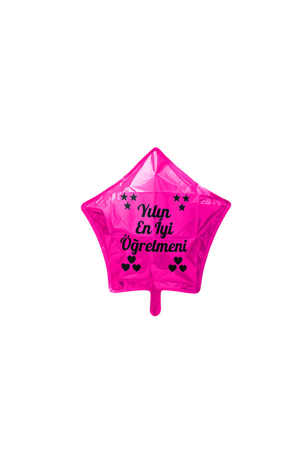 Fuchsia Star Teacher's Day Gift Special Best Teacher of the Year Written Party Surprise Decor Balloon