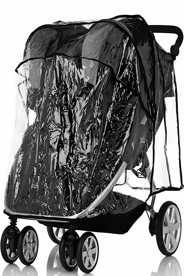 Luxury Double Twin Baby Stroller Rain Cover