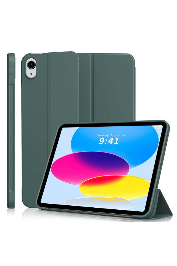 iPad Case for 11th Gen (A16) 11" 2025 & 10th Gen 10.9" 2022 - Dark Green