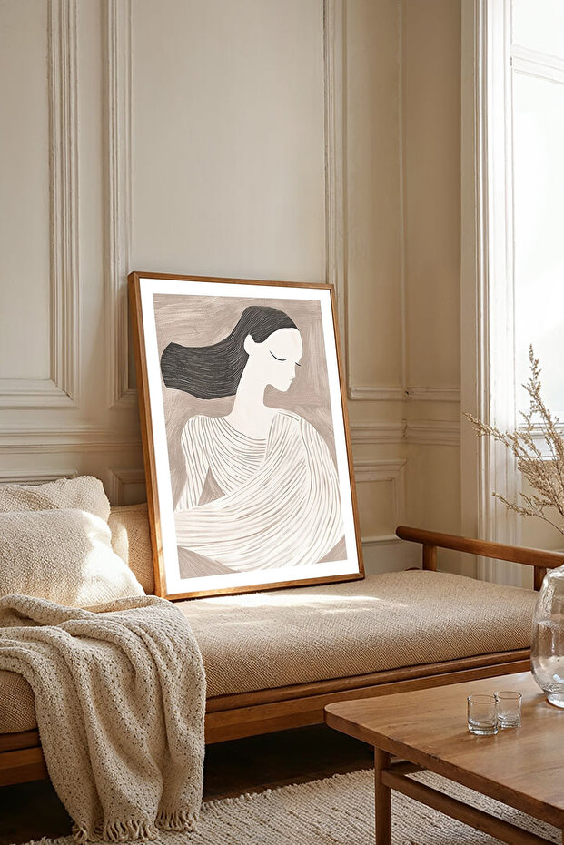 One Piece Wooden Framed Living Room Hall Kitchen Painting Tk2101