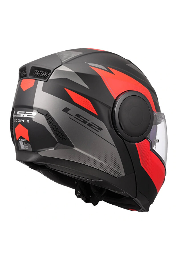 SCOPE 2 DURIA MAT SİYAH-KIRMIZI KASK - 5