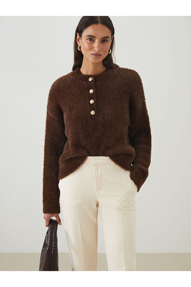 Esvab • Modern & Distinctive Zero Roba Collar Women's Knitwear Sweater