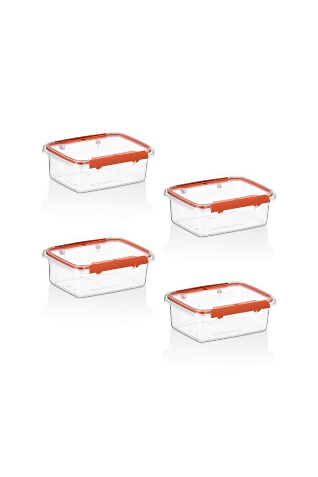 Set of 4 Press - Lock Storage Containers 360 ml - 1