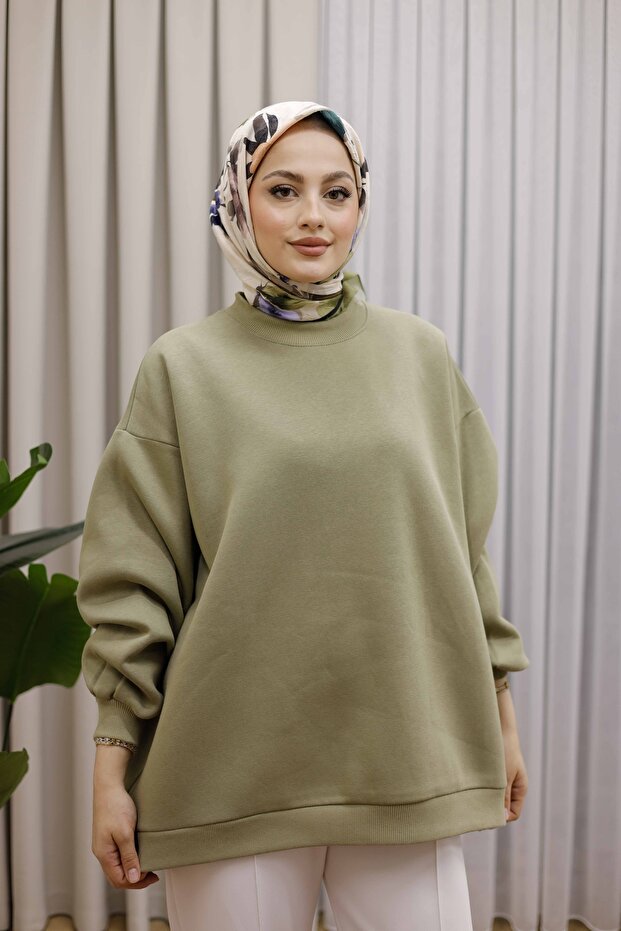 OVERSİZE SWEAT 3 İPLİK ŞARDONLU - 3