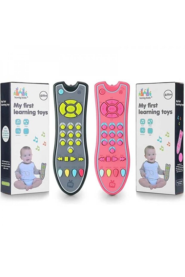 Interactive Remote Control Toy for Infants - Gray - 2