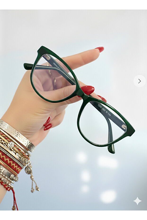 Pina | Blue Light Protection Glasses Cateye Cat Slanted Model Optical Compatible Glasses Can Be Replaced