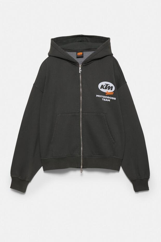 KTM x STWD fermuarlı kapüşonlu sweatshirt - 3