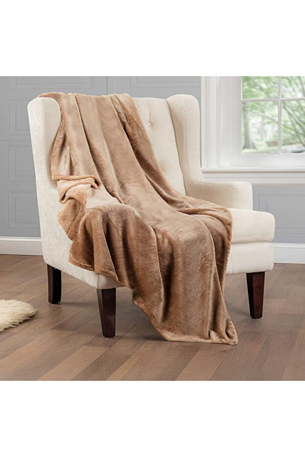 Decor Solid Flannel Blanket - 220x240 cm