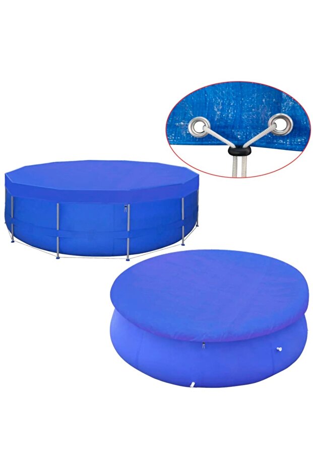 Pool Cover PE Round 460 cm 90 g/m²