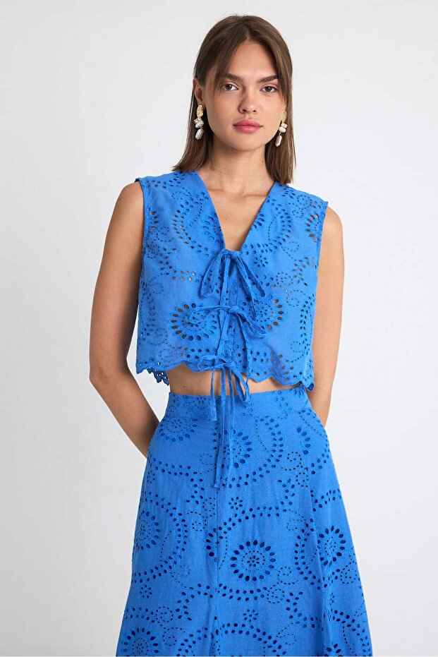 Nakışlı Brode Yelek - 1