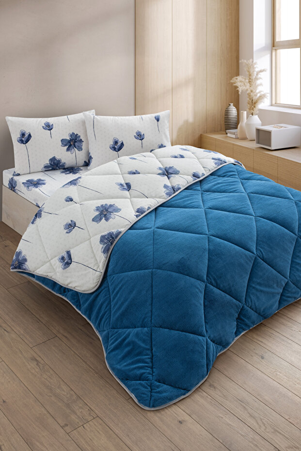 Nordelle Single Wellsoft Quilt Sleeping Set Single Sleeping Set with Elastic Sheet + Pillowcase
