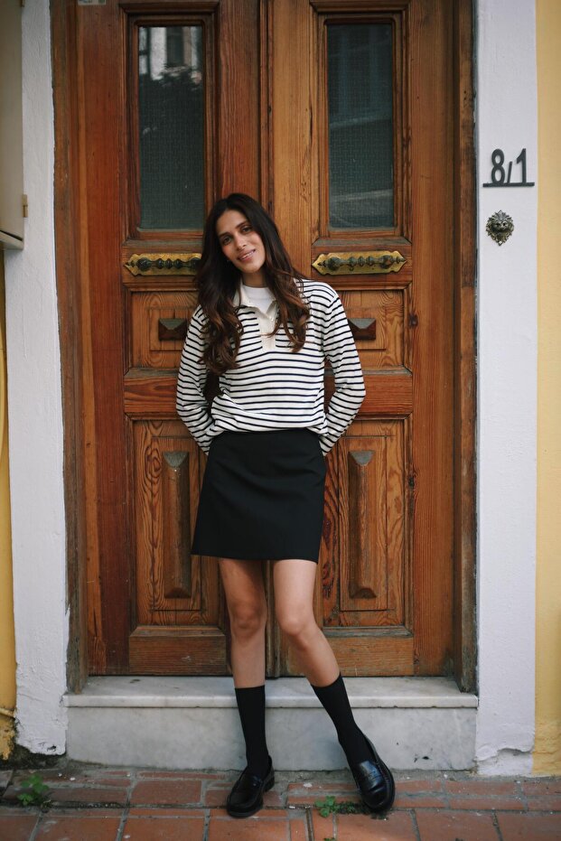 Pamuk Basic Mini Çan Siyah Etek - 2