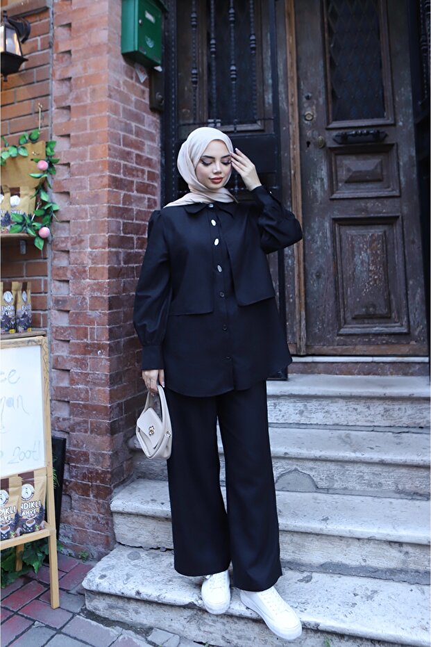 بدلة من جلد الغزال بأزرار - 2