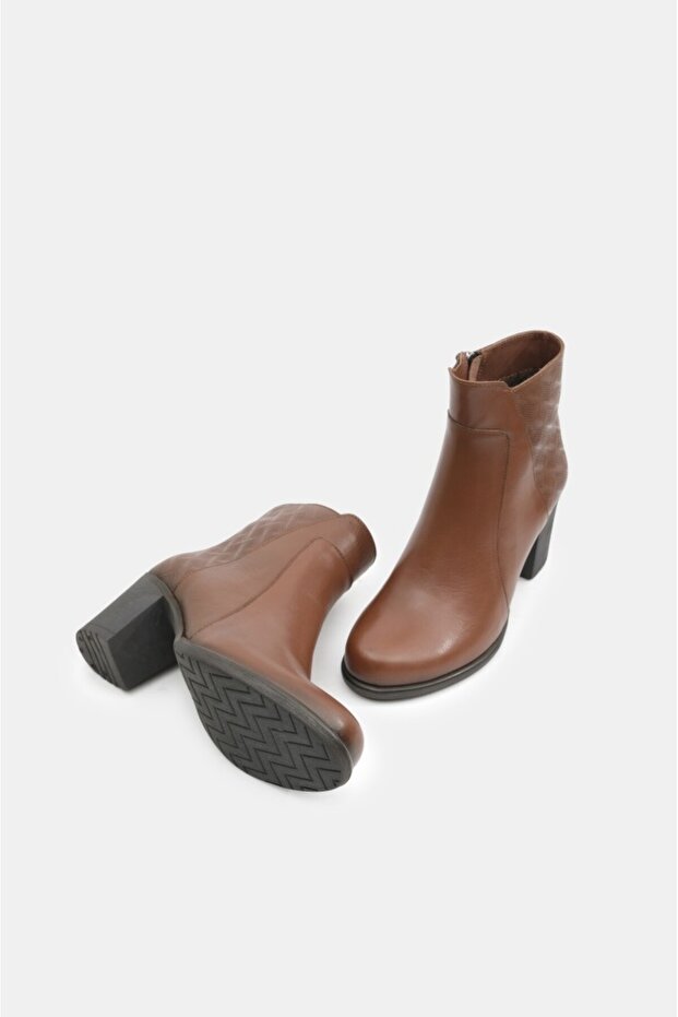 Hakiki Deri Topuklu Kadın Bot - 4