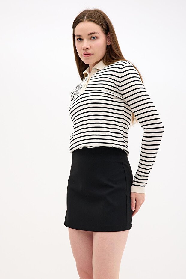 Pamuk Basic Mini Çan Siyah Etek - 6