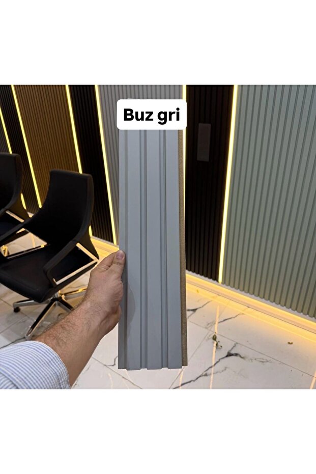 BUZ GRİ MDF LAMBRİ - 1