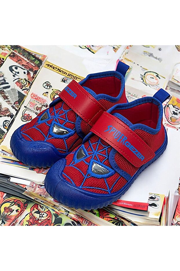 ÖRÜMCEK ADAM DESENLİ DIŞARI VE İÇERİ PANDUF HAVA ALAN AYAKKABI - 1