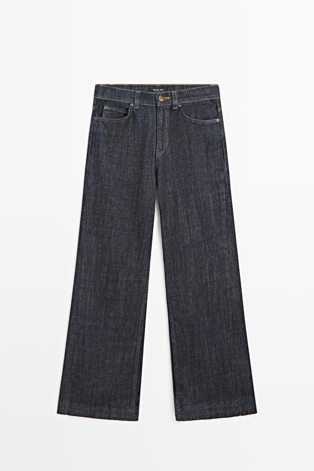 İspanyol paça yüksek bel jean - 5