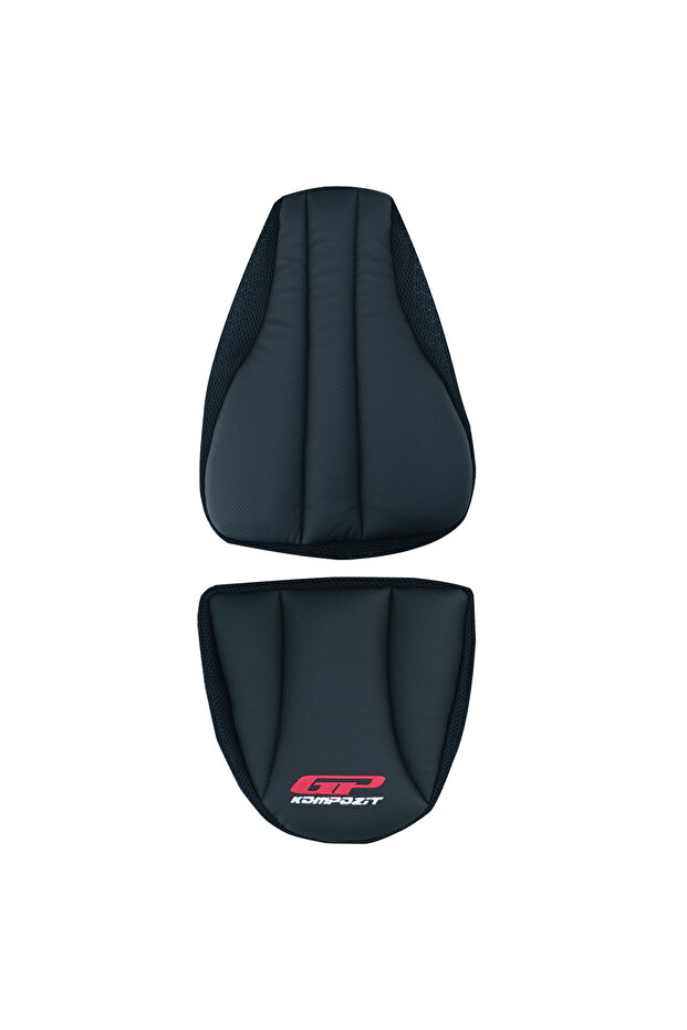 Slk03 Universal Two Piece Motorcycle Comfort Seat Cover Black