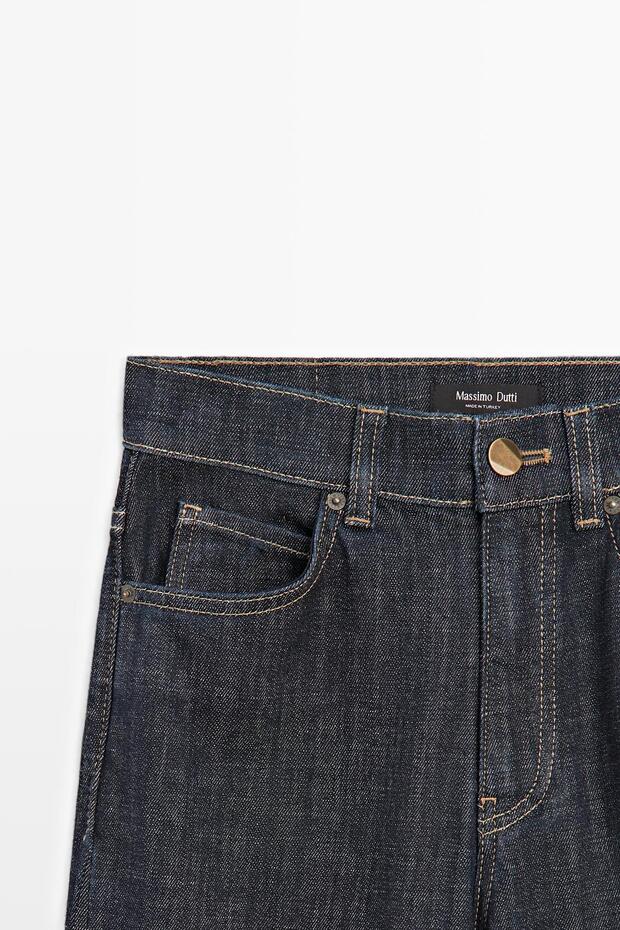 İspanyol paça yüksek bel jean - 6