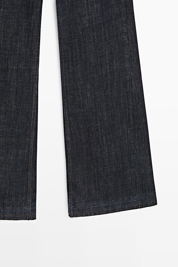 İspanyol paça yüksek bel jean - 7